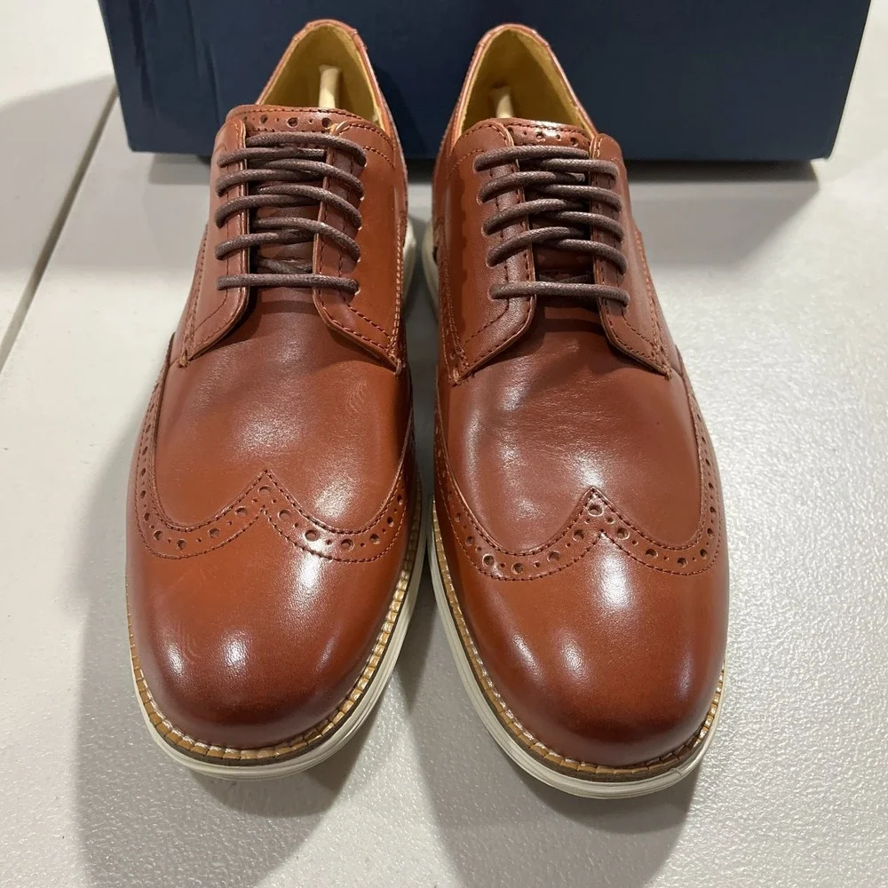 Cole Haan Original Grand Shortwing Oxford Leather Shoes C26471 Woodbury Men 9.5